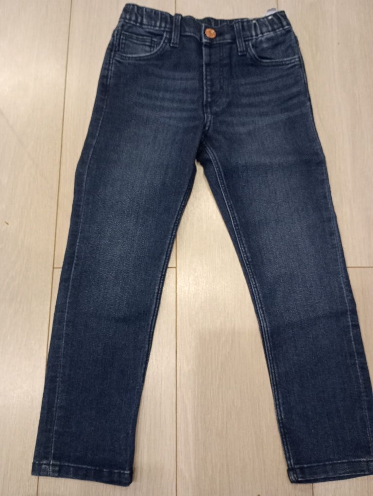 Rozm 110 spodnie jeansy dresy h&m 5 10 15 nowe