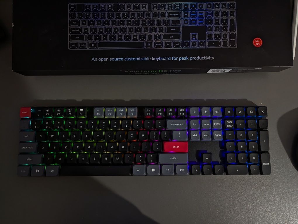 Klawiatura mechaniczna bezprzewodowa Keychron K5 PRO K5P-B3