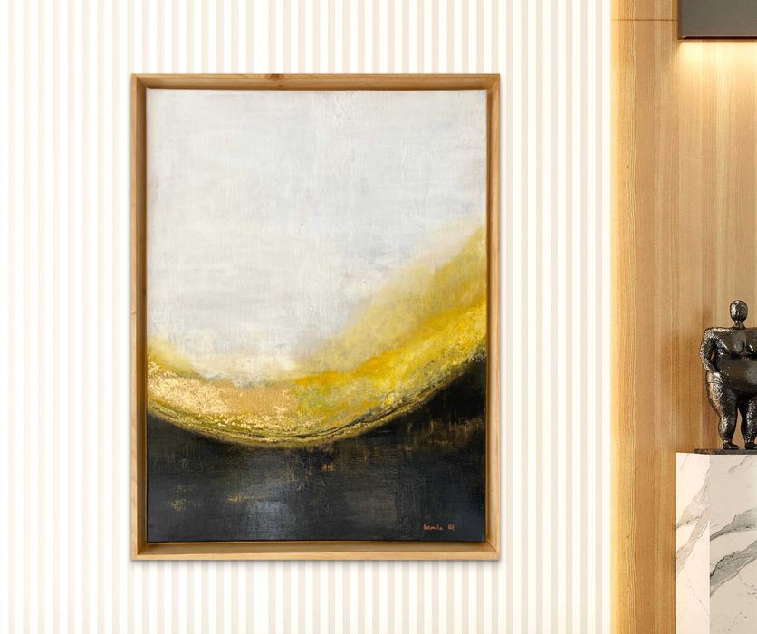 Obraz abstrakcyjny 60x80 - z ramą - certyfikat autentyczności