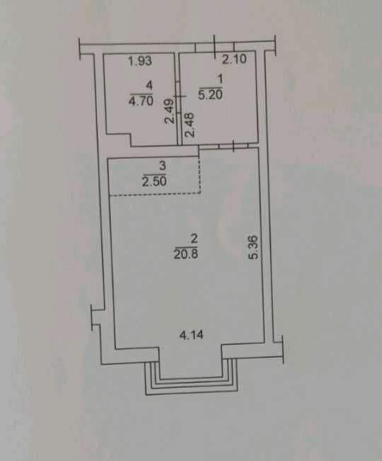 Продаж 1-к. квартира -Студія (33м2), ЖК "Атлант" Пономарьова 26
