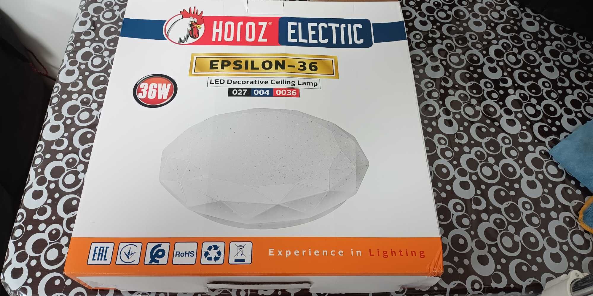 Світильник накладної Horoz Electric EPSILON-36 36W 6400K ( білий)