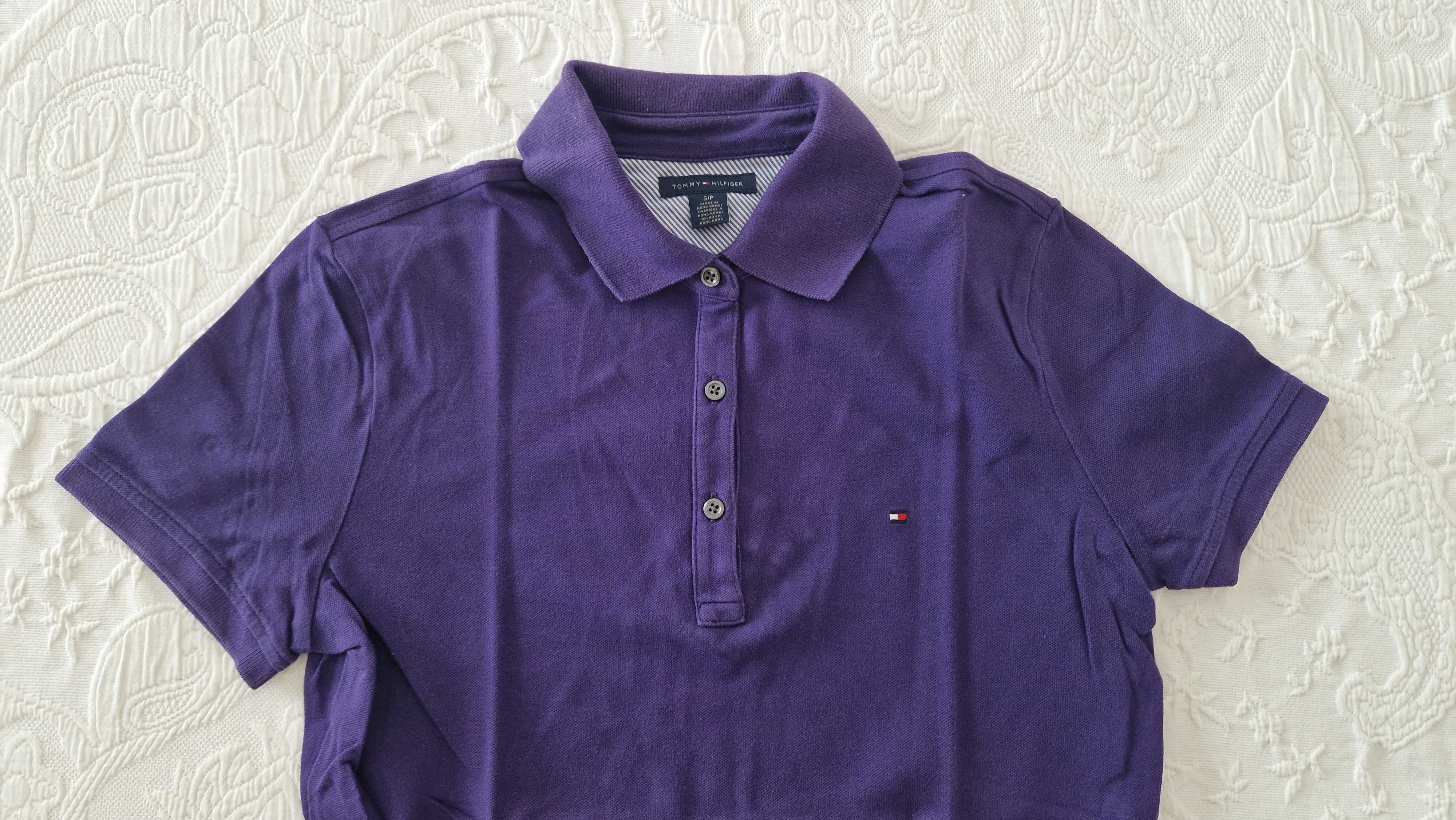 Polo lilás / roxo, Tommy Hilfinger, tamanho S/P