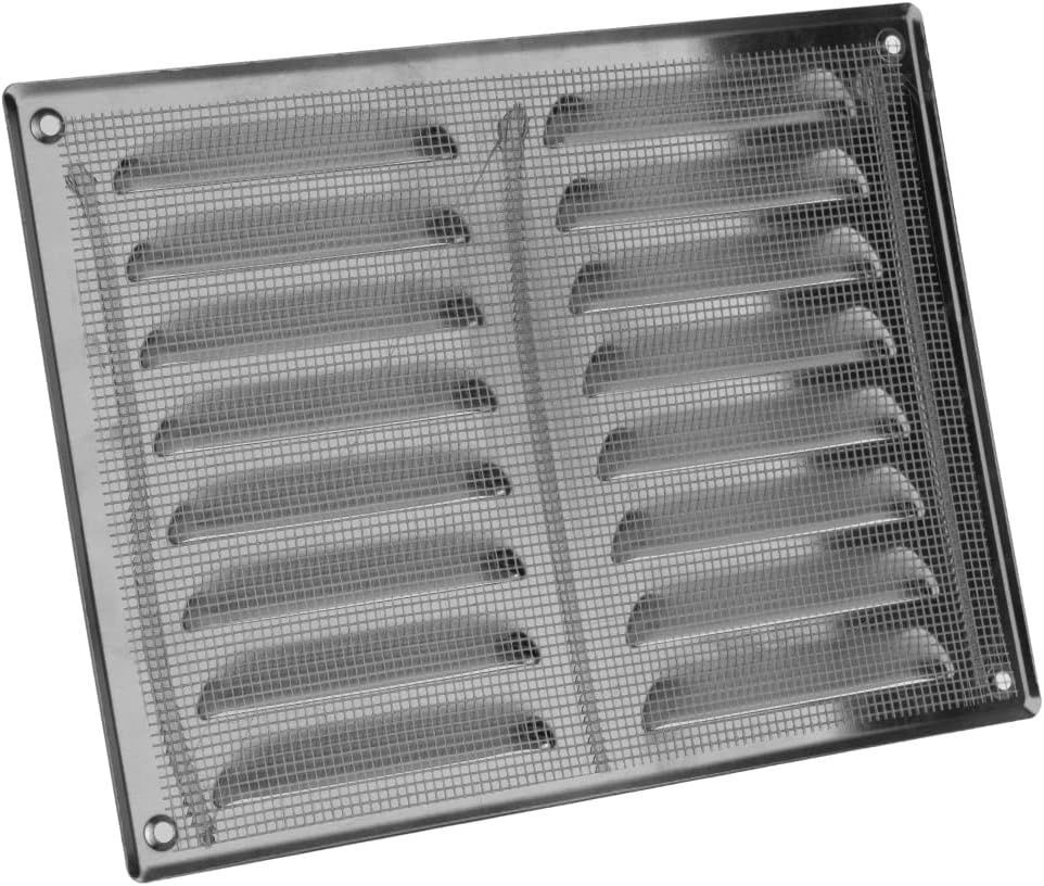 Aluminiowa kratka wentylacyjna - 260x190mm - Ochrona przed owadami