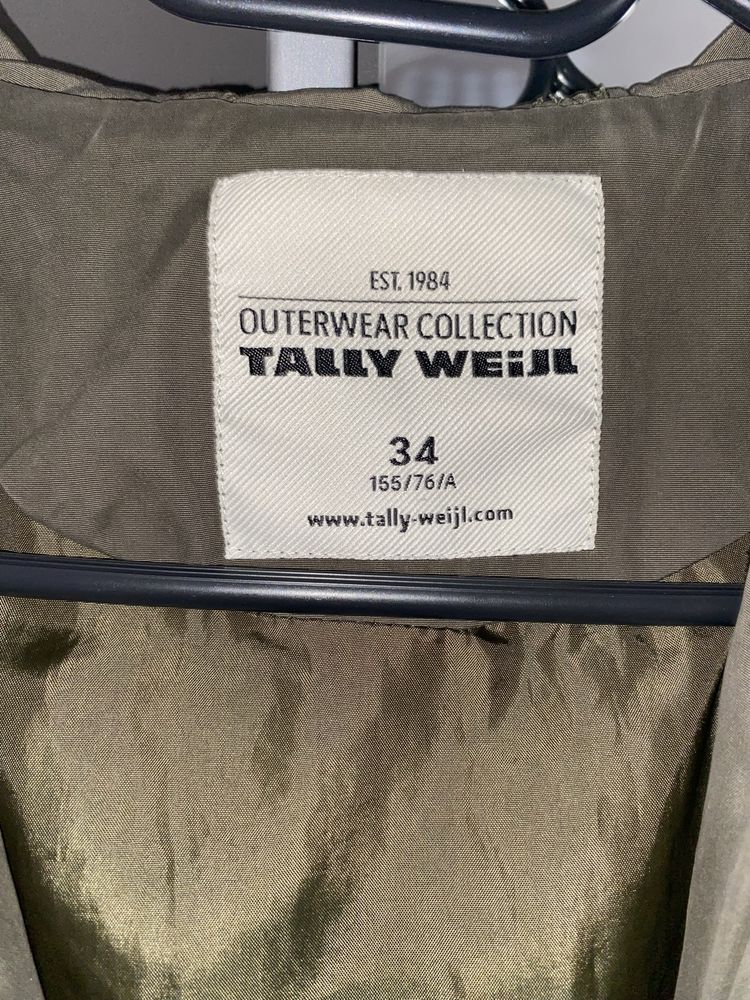 Kurtka parka lekka 34 xs s khaki Tally Weijl