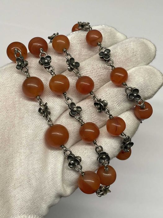 Długi Warszawski Srebrny Naszyjnik - 92,39g - ORNO - KRAKÓW