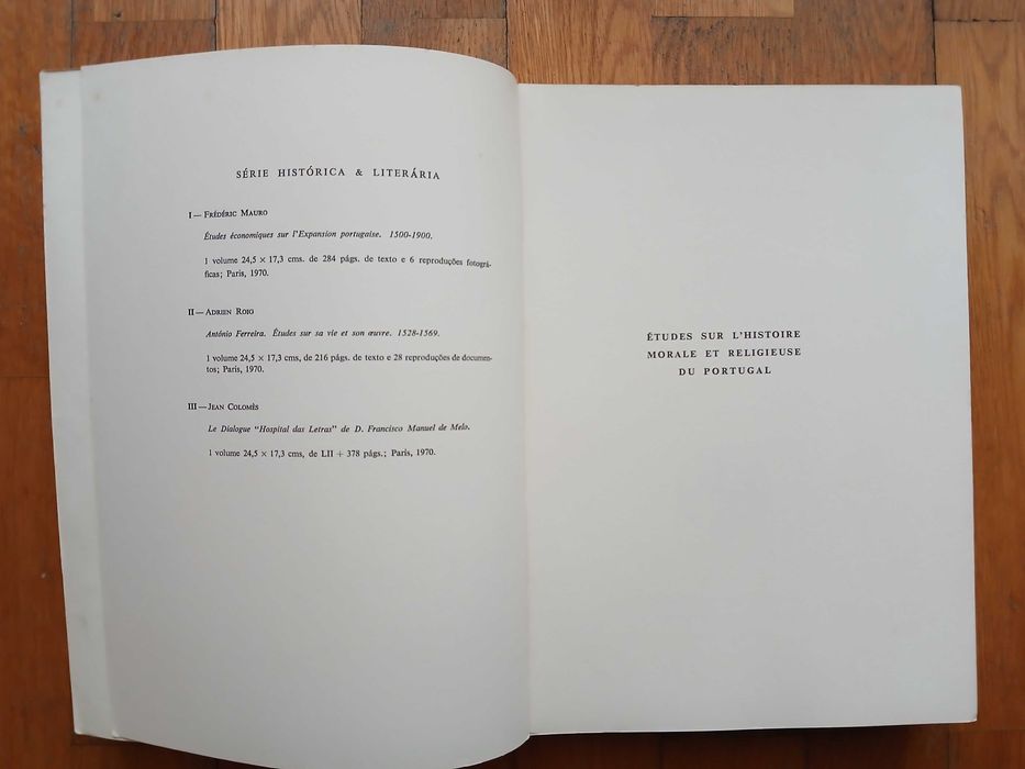 Robert Ricard - Études sur l'histoire morale et religieuse du Portugal