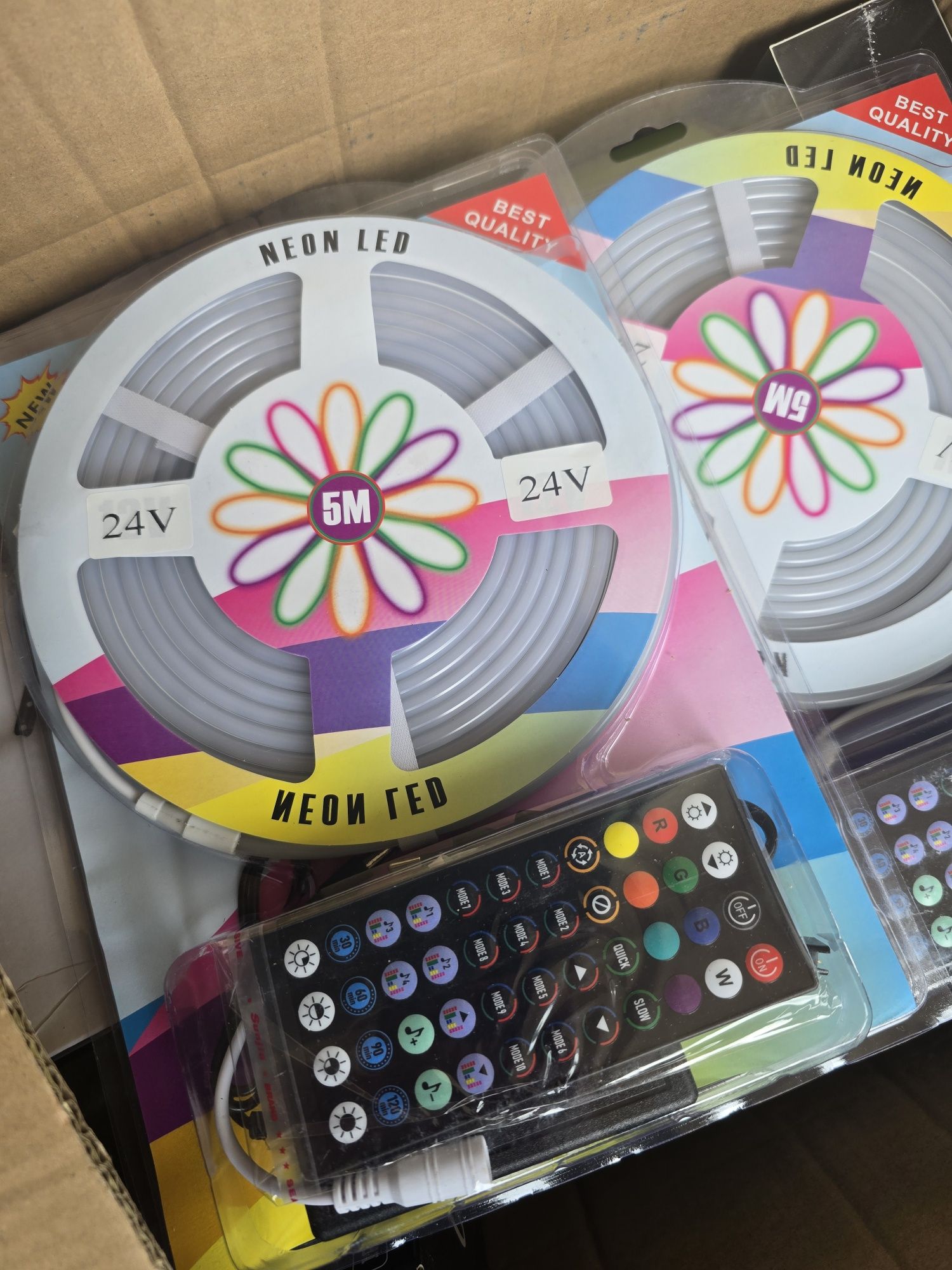 Rgb led лента 5м с пультом умна неоновая стрічка неон гнучкий