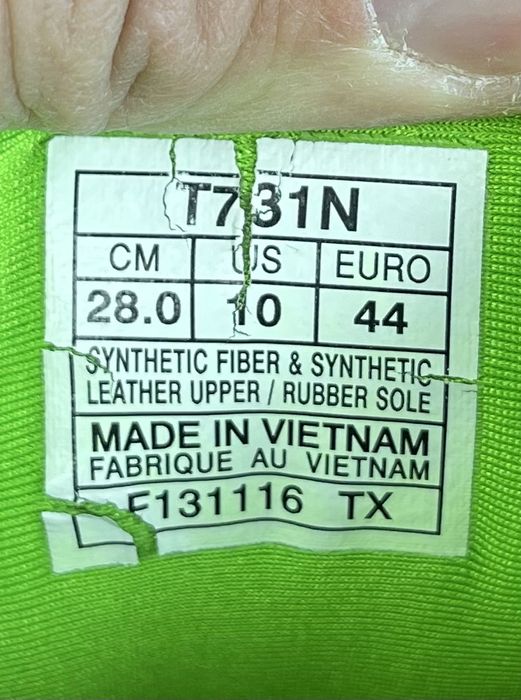 ASICS Dyna Flyte кроссовки 44 размер спортивные салатовые оригинал