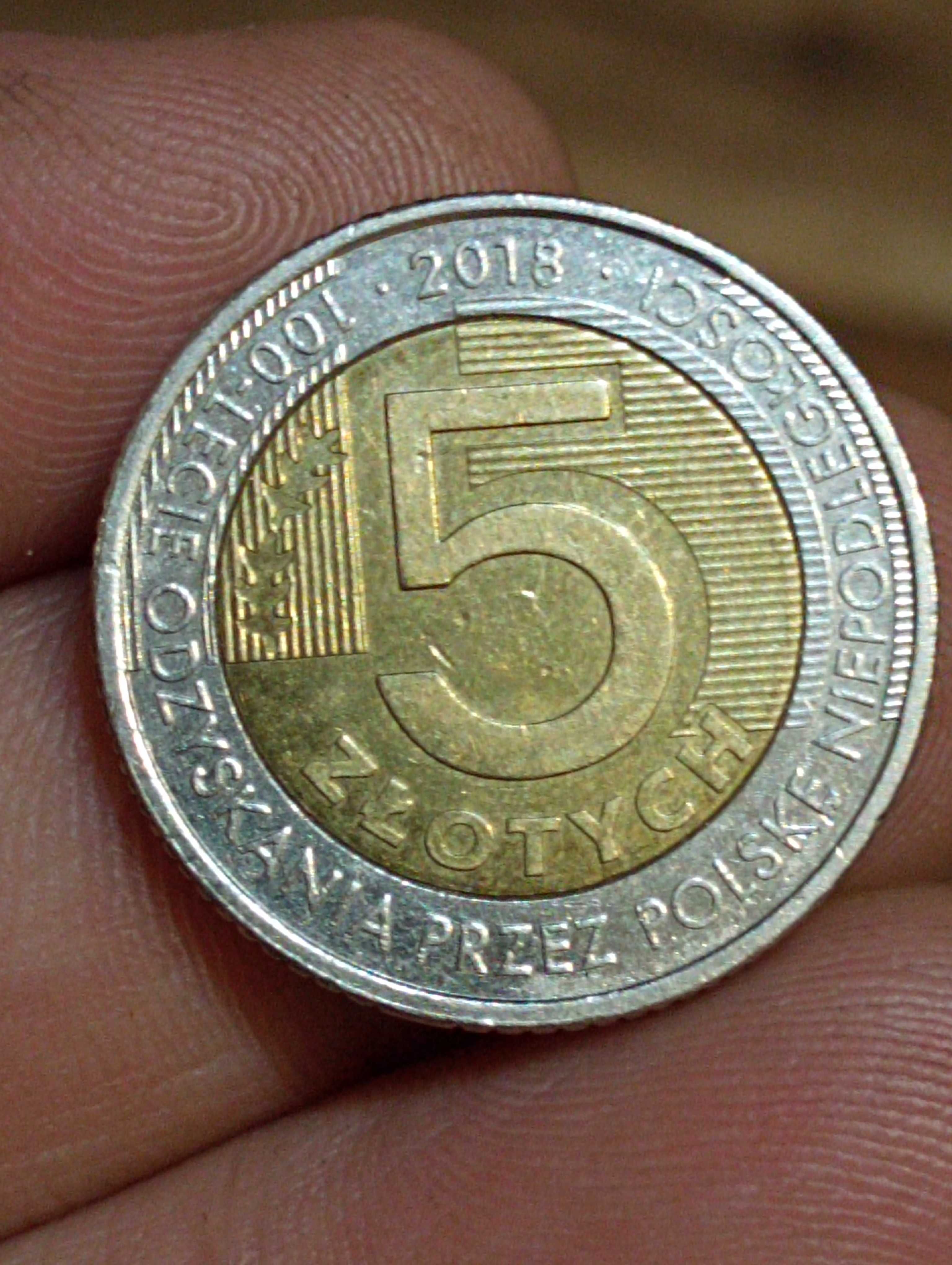 Sprzedam cc monetę 5 zloty 2018 rok