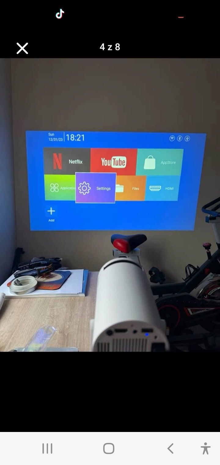Projektor wifi z pilotem