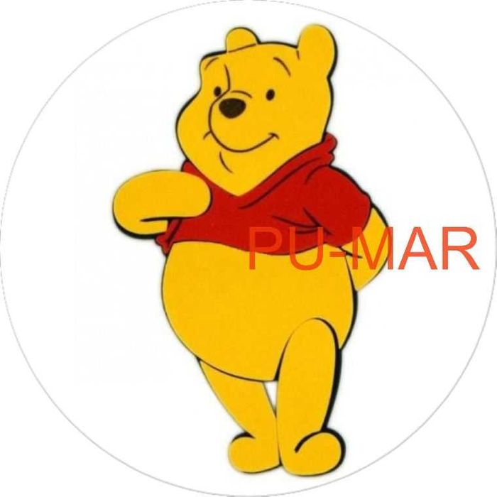 Opłatek na tort Urodziny Kubuś Puchatek I Przyjaciele