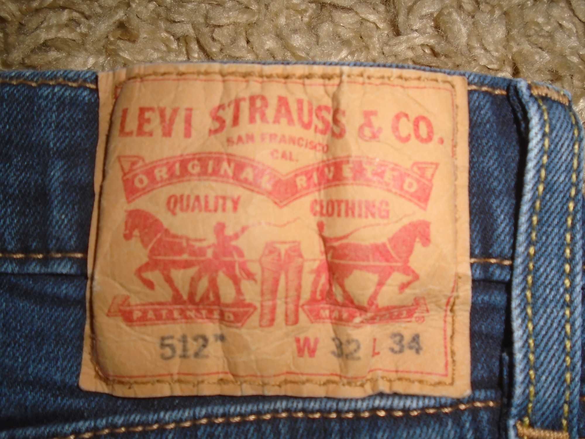 Джинсы Levis 512 USA W32 L34