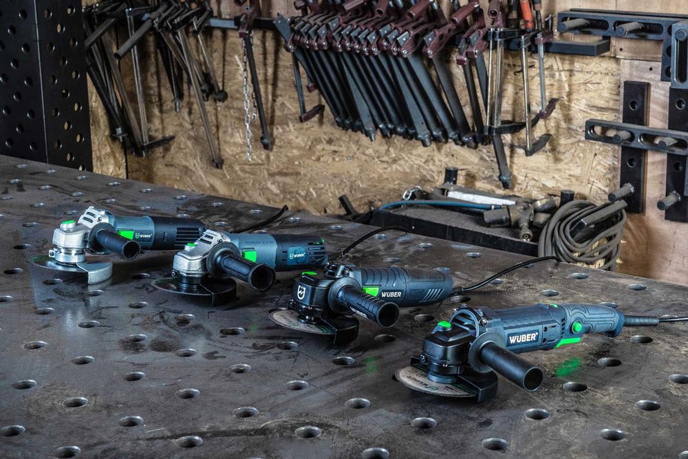 Szlifierka Kątowa Diax Mocna Kątówka + 10 Tarcz 125 Mm Zestaw Wuber