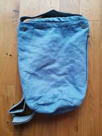 Błękitna zamszowa torba Equipo Bag