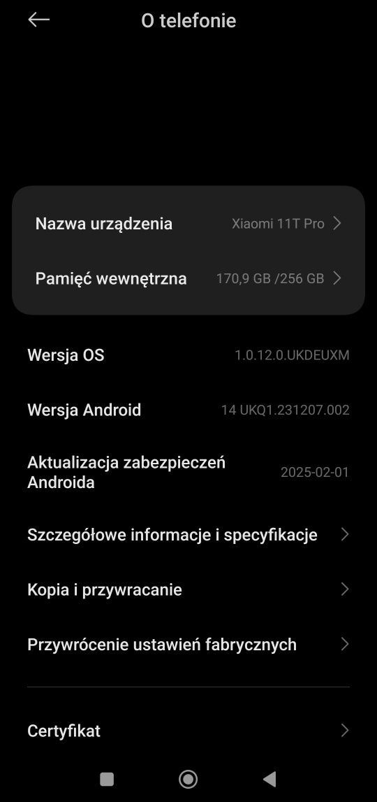 Xiaomi Mi 11 T Pro 8/256 Niebieski