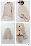 Sweter bawełniany Zara rozmiar S 100% bawełna beżowy oversize