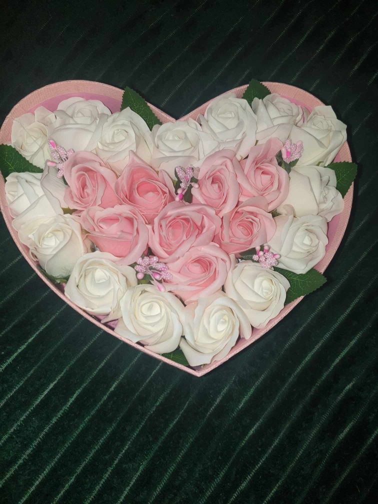 Flower box - kwiaty mydlane