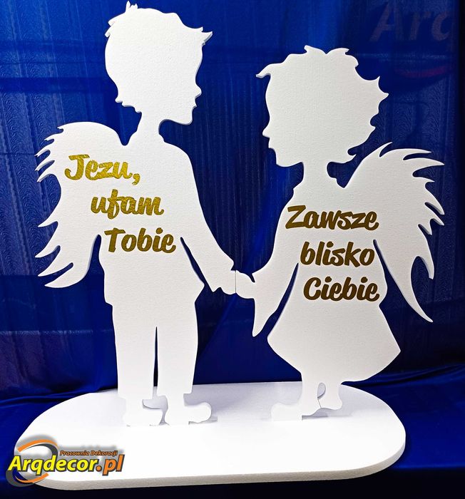 Komunijne Aniołki – Dekoracja pod Ołtarz. Pierwsza Komunia ozdoby