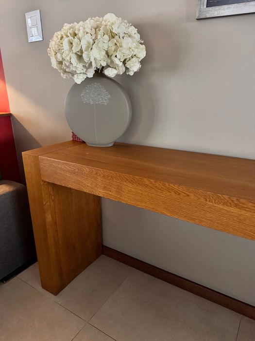 Komplet dębowych mebli do salonu