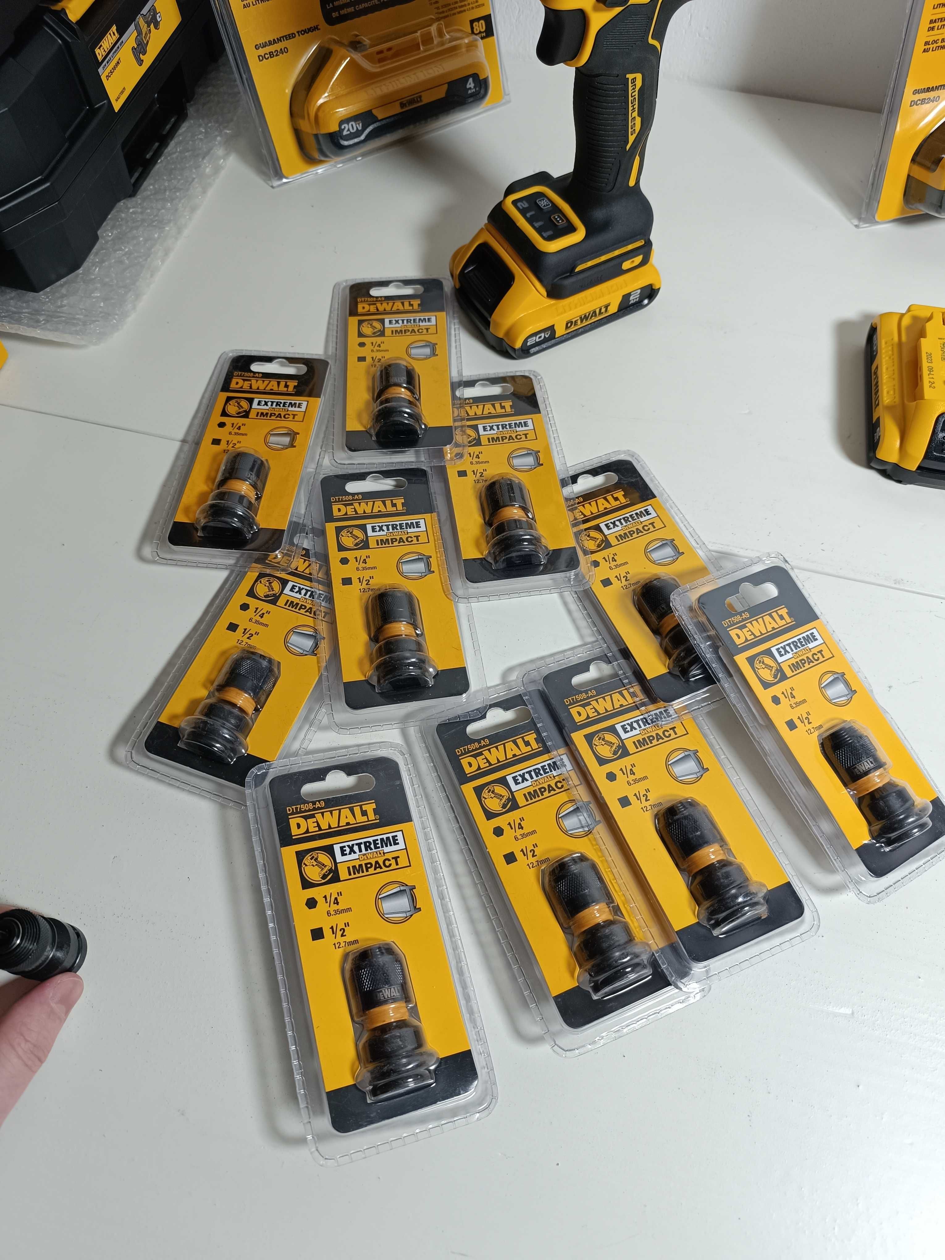 Dewalt dt7508 - a9 адаптер перехідник  з ½ квадрат на ¼ hex гайковерт