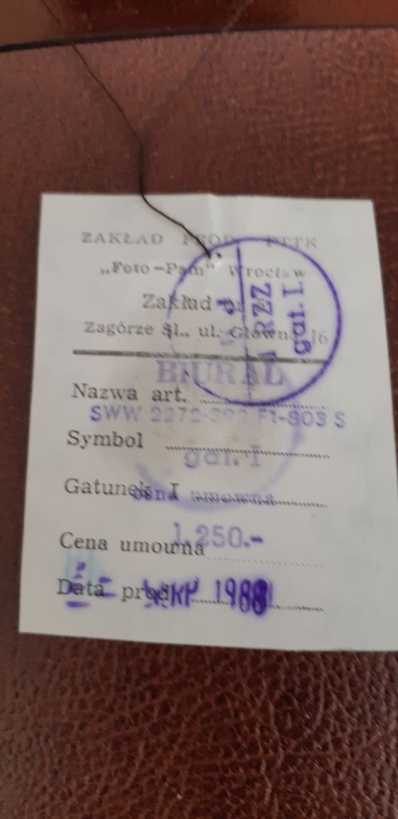 Aktówka teczka PRL rekwizyt