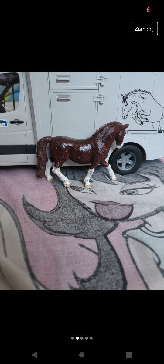 Koń Schleich custom stan dobry