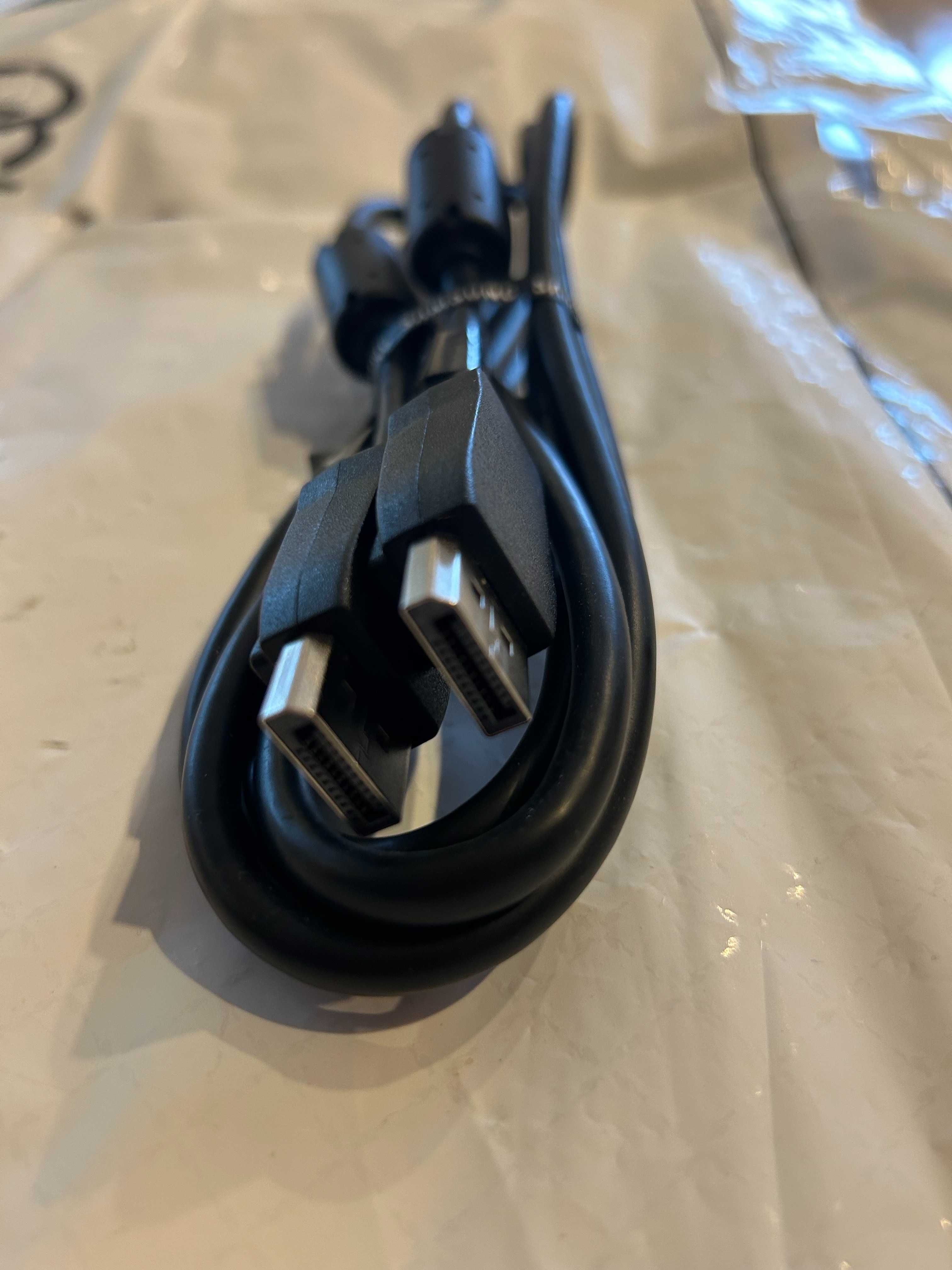 Kabel DisplayPort na DisplayPort Przewód DP-DP 2,1 m, czarny nowy