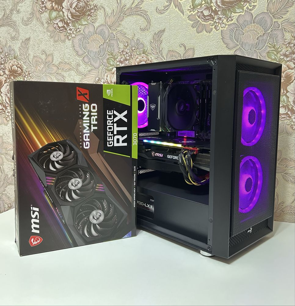 ГАРАНТИЯ! Игровой ПК RTX 3070|Ryzen 5 5600|16GB|B450|M.2 1Tb|Компьютер