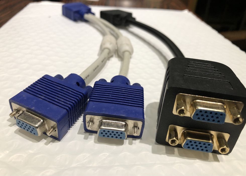 Cabo VGA duplicador, multiplicador, duplo