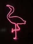 Lampa LED różowy neon flaming 90x53