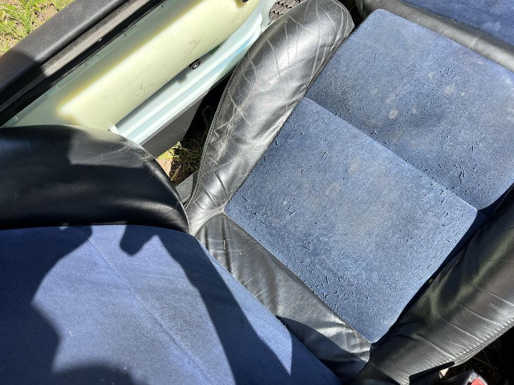 Fotele półskóra alcantara, skóra do VW Passat B5 kombi, sedan boczki