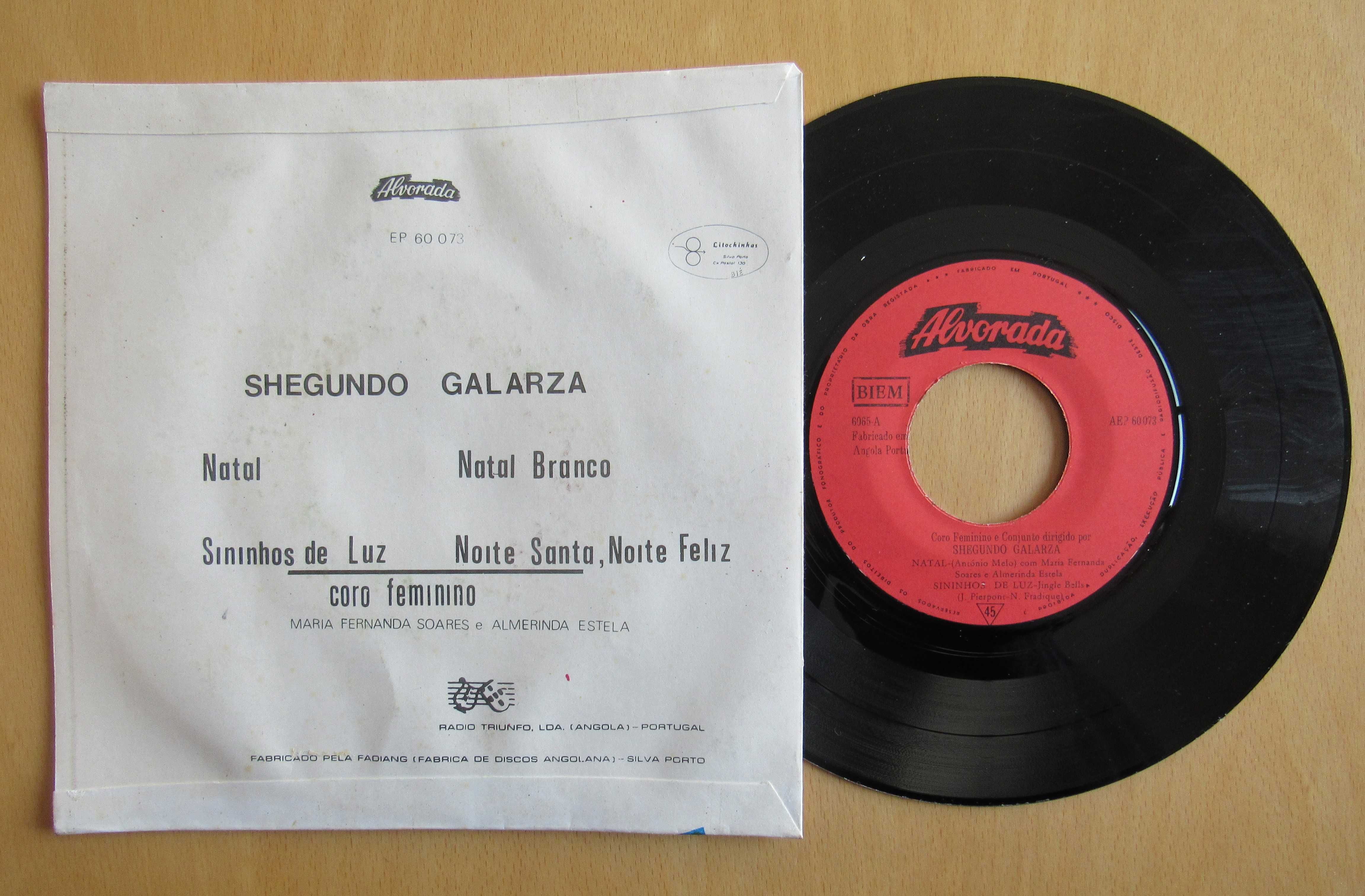 Shegundo Galarza, Single / EP, Angola