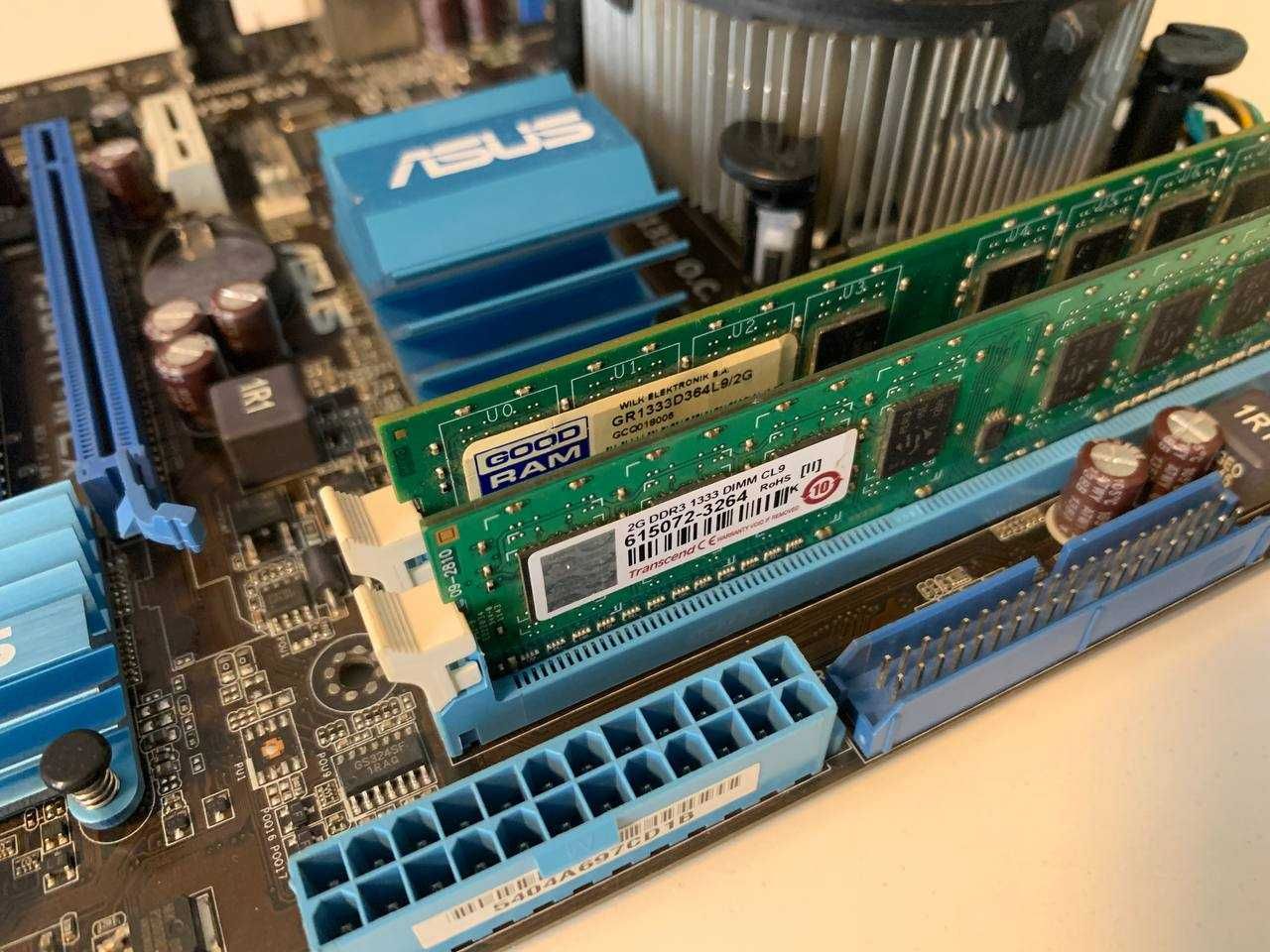 4 ЯДЕРНЫЙ КОМПЛЕКТ Asus P5G41T-M LX,Intel Core 2 Quad Q9400,4gb DDR3