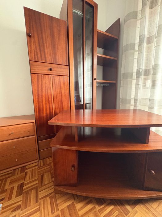 conjunto de móveis, mesa /tv, secretária