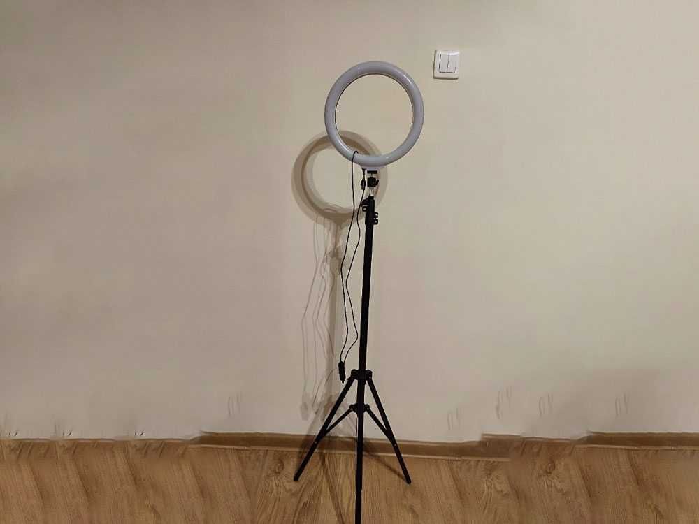 Lampa Pierścieniowa LED Ring 80W + Statyw + Pilot NOWE