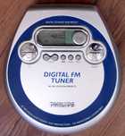 Discman Philips AZT3202 przenośny odtwarzacz CD + cyfrowy tuner FM UKF
