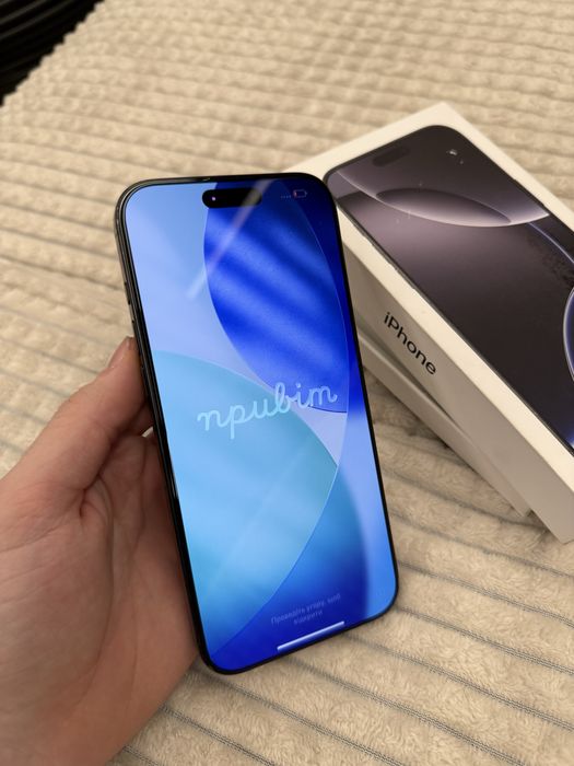 100% батарея iPhone 16 Pro Max 512 GB, з гарантією, фізична SIM