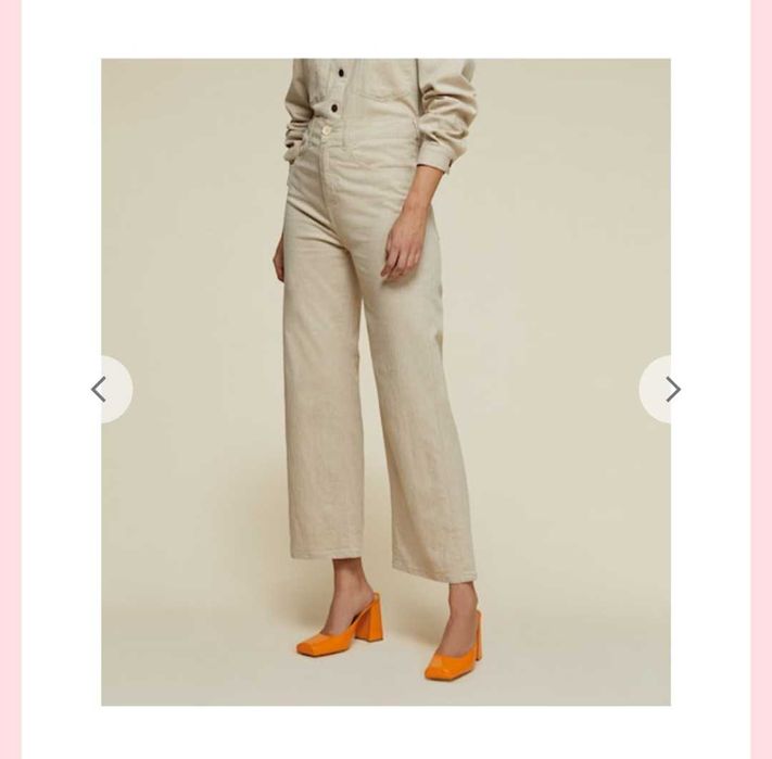 Lois colette culotte waniliowe jeansy dzwony 38