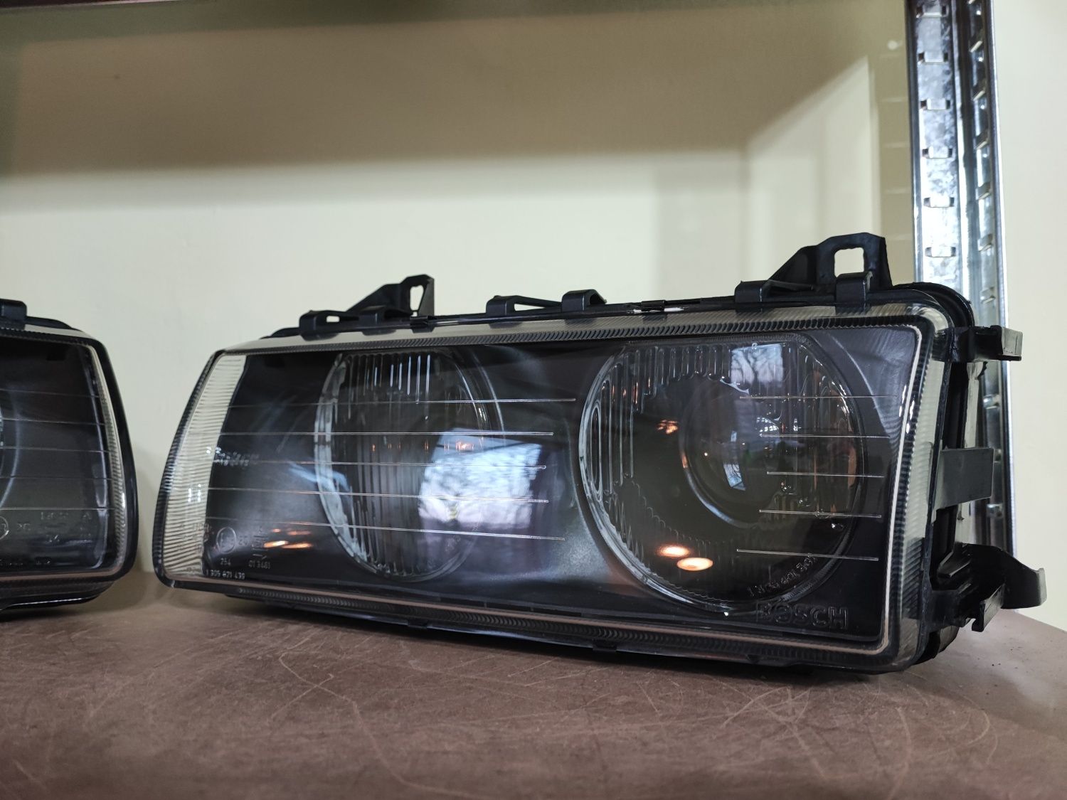 BMW E36 BiLED BOSCH Soczewka BLACK Lampy Mocne Światło Custom NOWE