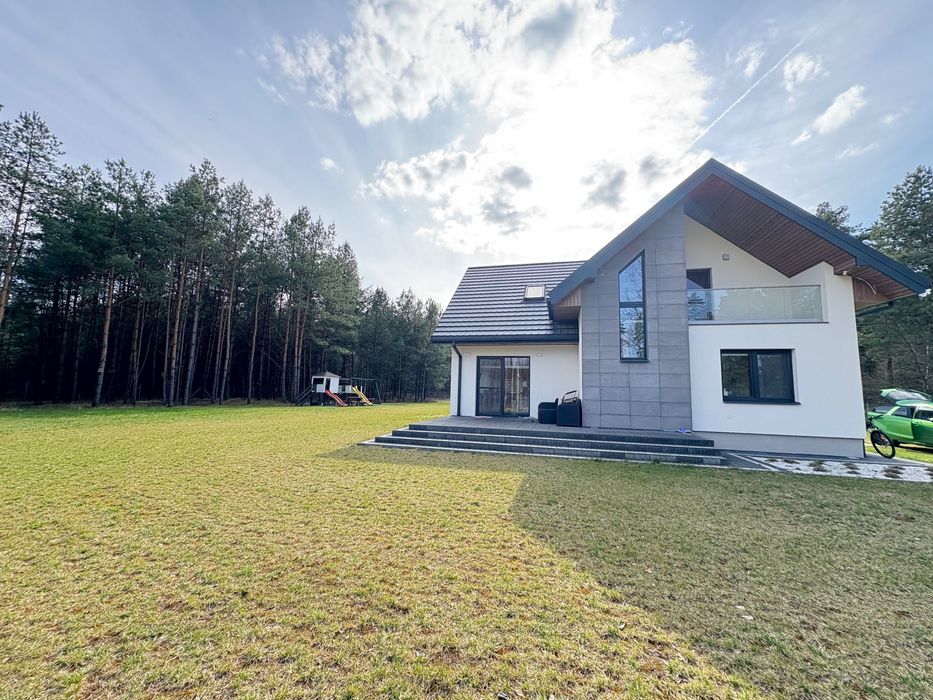 Dom w lesie bez sąsiadów asfalt gm Łochów