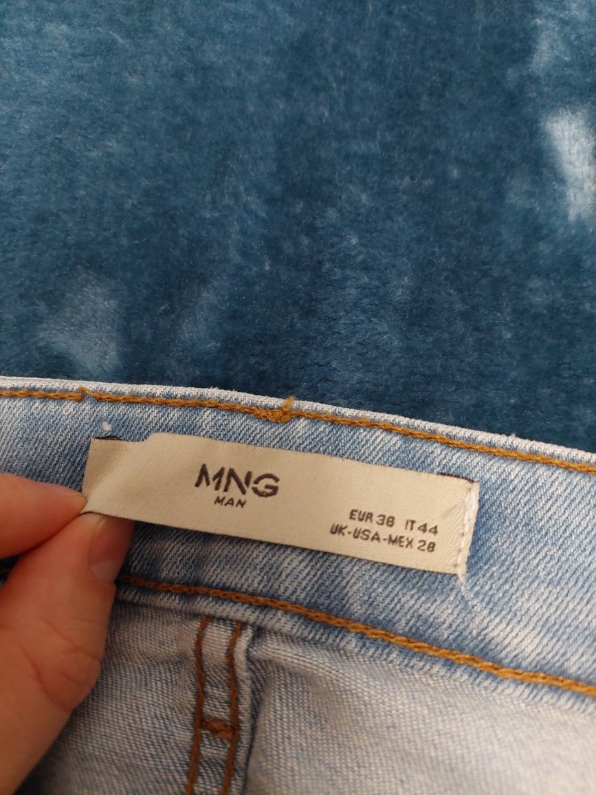 Spodnie jeans Mango błękitne rozmiar 38