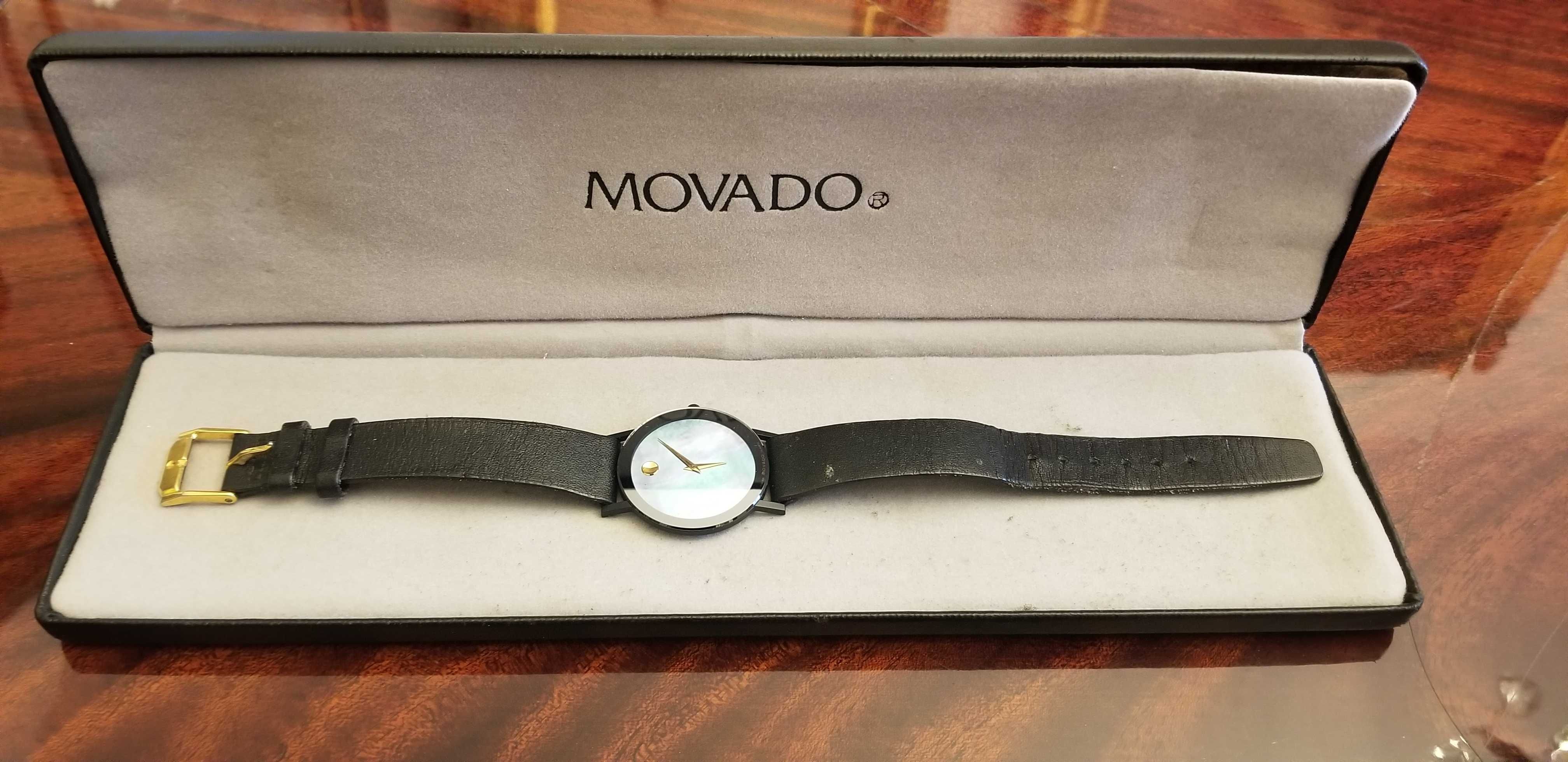 Kultowy zegarek damski Movado Museum ultra thin ok,2mmMothers of Pearl