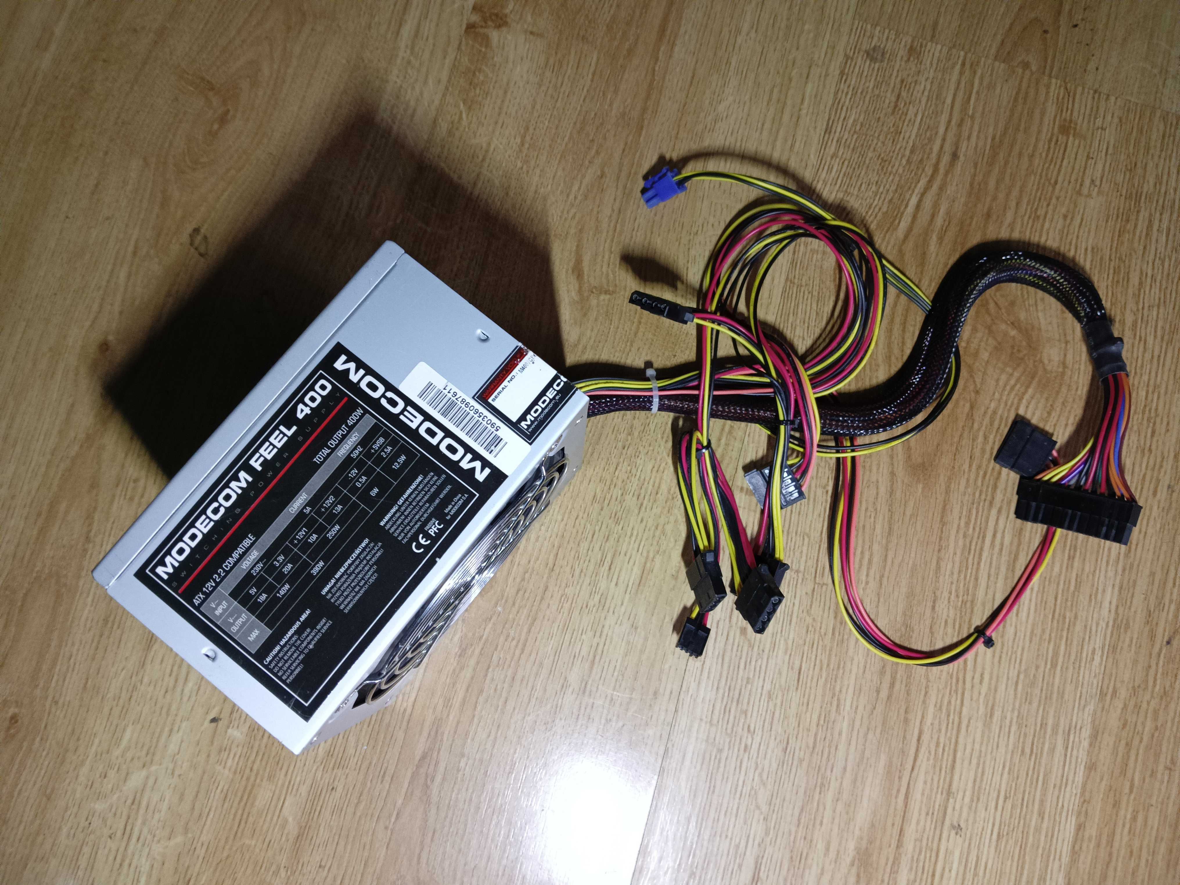 Zasilacz do komputera Stacjonarnego  MODECOM Feel 400W