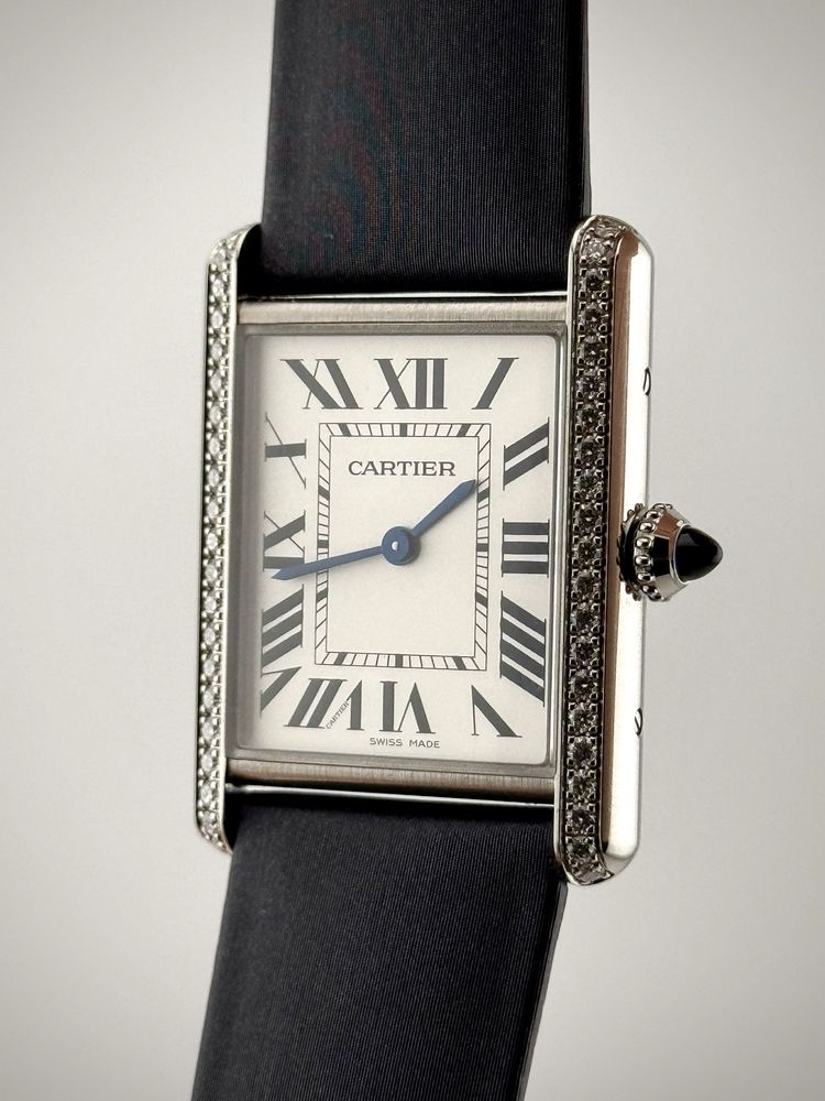-6k WYPRZEDAŻ! FVAT FULLSET Diamentowany Cartier Tank red.W4TA0017