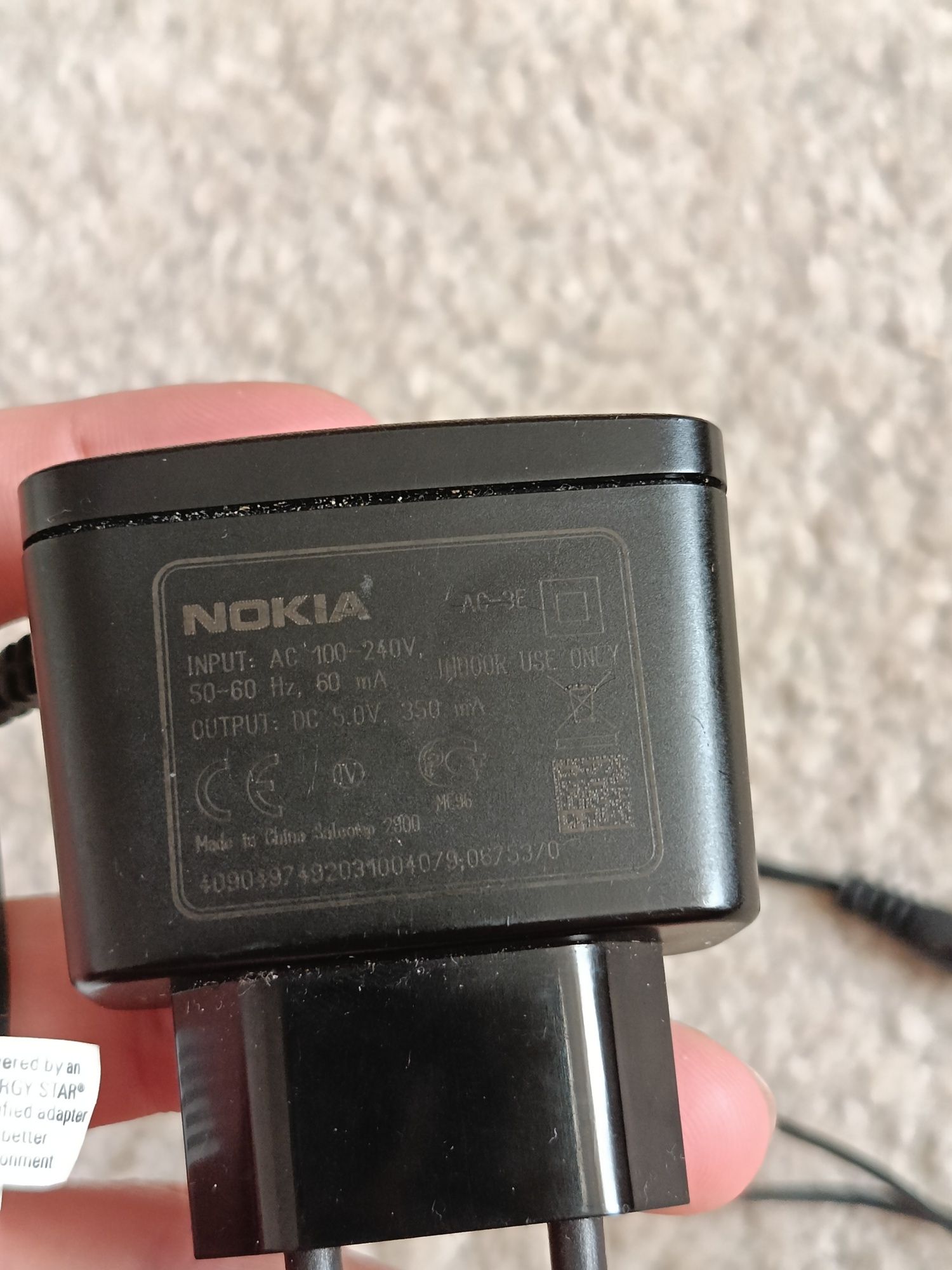 Nokia ładowarka ac-3e cienki wtyk