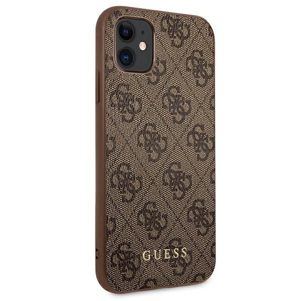 Etui Guess Guhcn61G4Gfbr na iPhone 11/Xr 6,1'' Brązowe/Brown