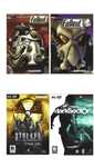 4 Jogos DVD ROM para PC. Usado em estado novo.