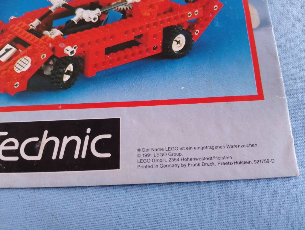 LEGO katalog technic z 1991r niemiecki