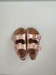 Sandałki H&M 27 skórzane rose gold sznurkowe