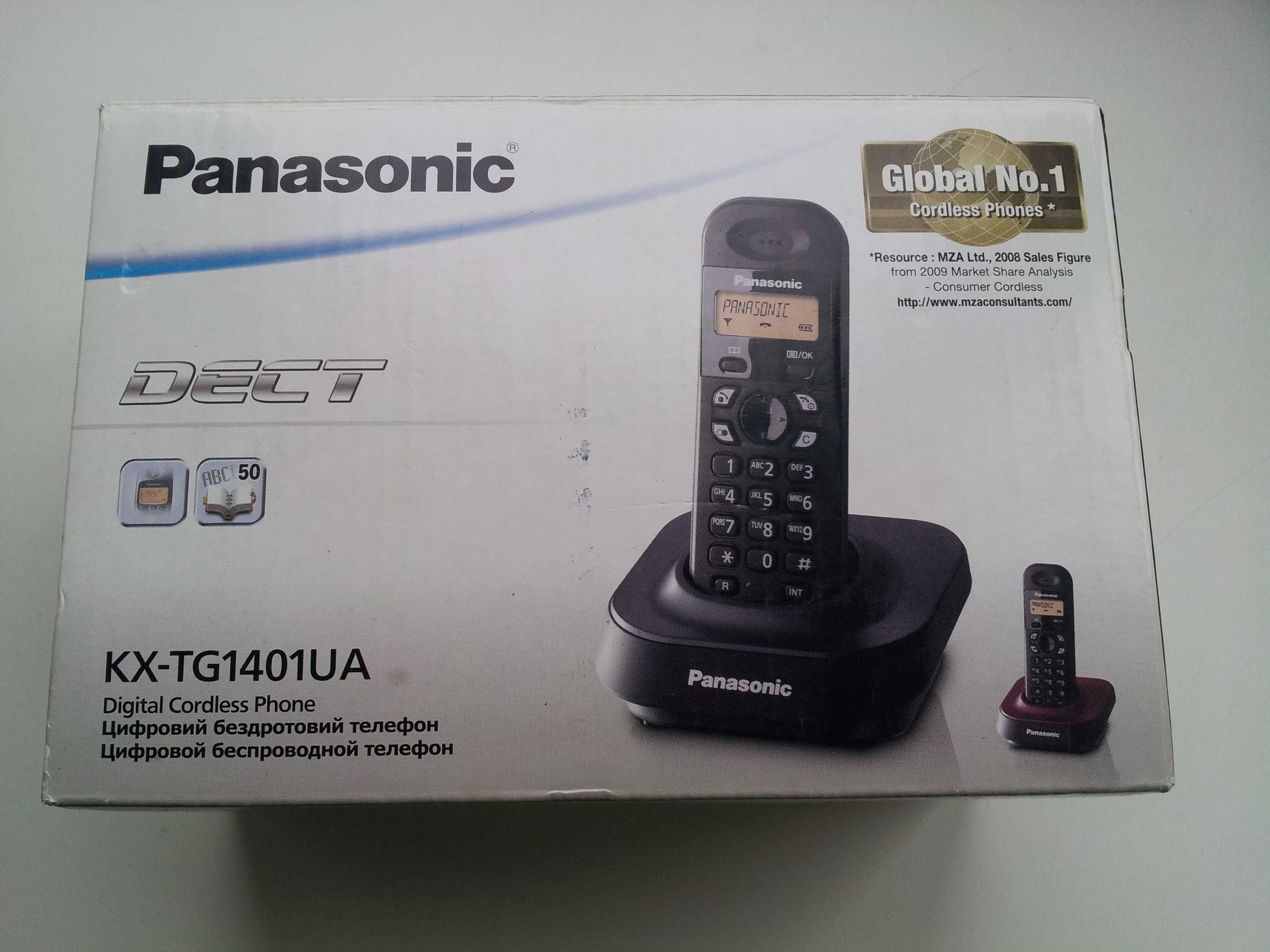 Цифровой беспроводной телефон Panasonic KX-TG1401UA, KX-TC1205RUW